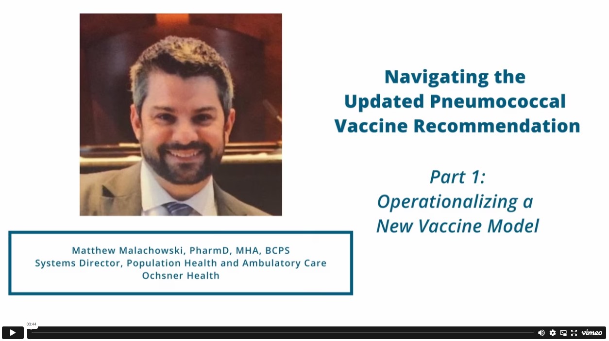 "Navigating the Updated Pneumococcal Recommendations" – Ochsner Health-Image